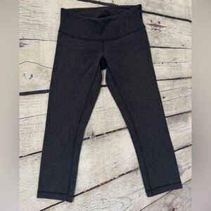 Lululemon Cropped Gray Leggings